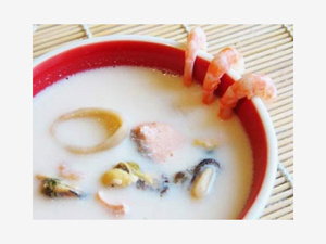 Крем - суп с морепродуктами