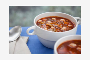 Зимний суп с фасолью