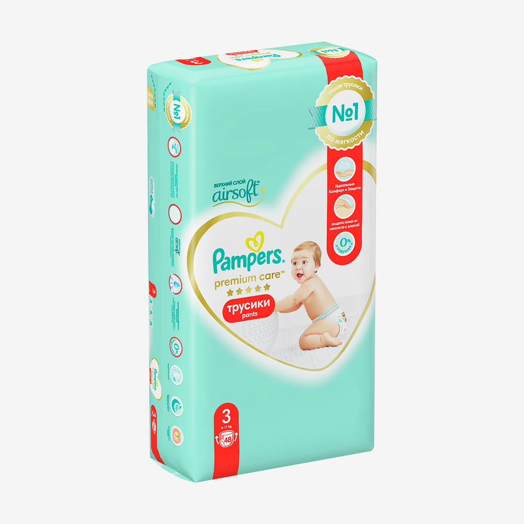 Pampers Premium Protection Size 4 Nappy Pants Essential Pack  ASDA  Groceries