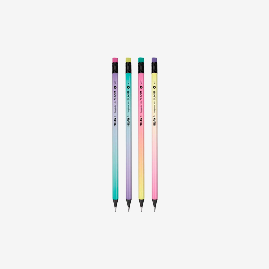 MILAN HB graphite pencil with Sunset eraser