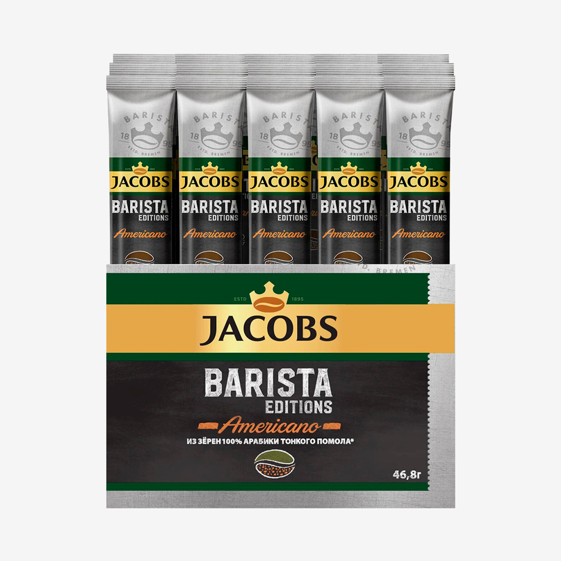 Jacobs Barista Americano instant coffee 46.8 g 30 pcs | Coffee 3 in 1